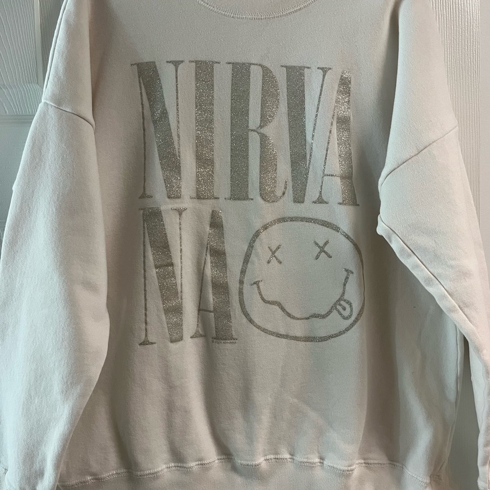 Abercrombie Kids White Sweatshirt